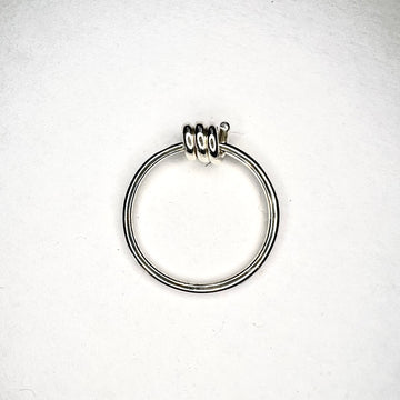 Bague jonc cannetille mobile