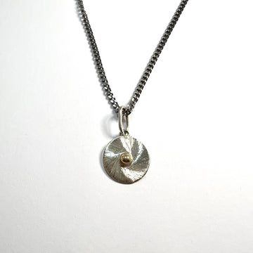 Pendentif T-toon argent et or