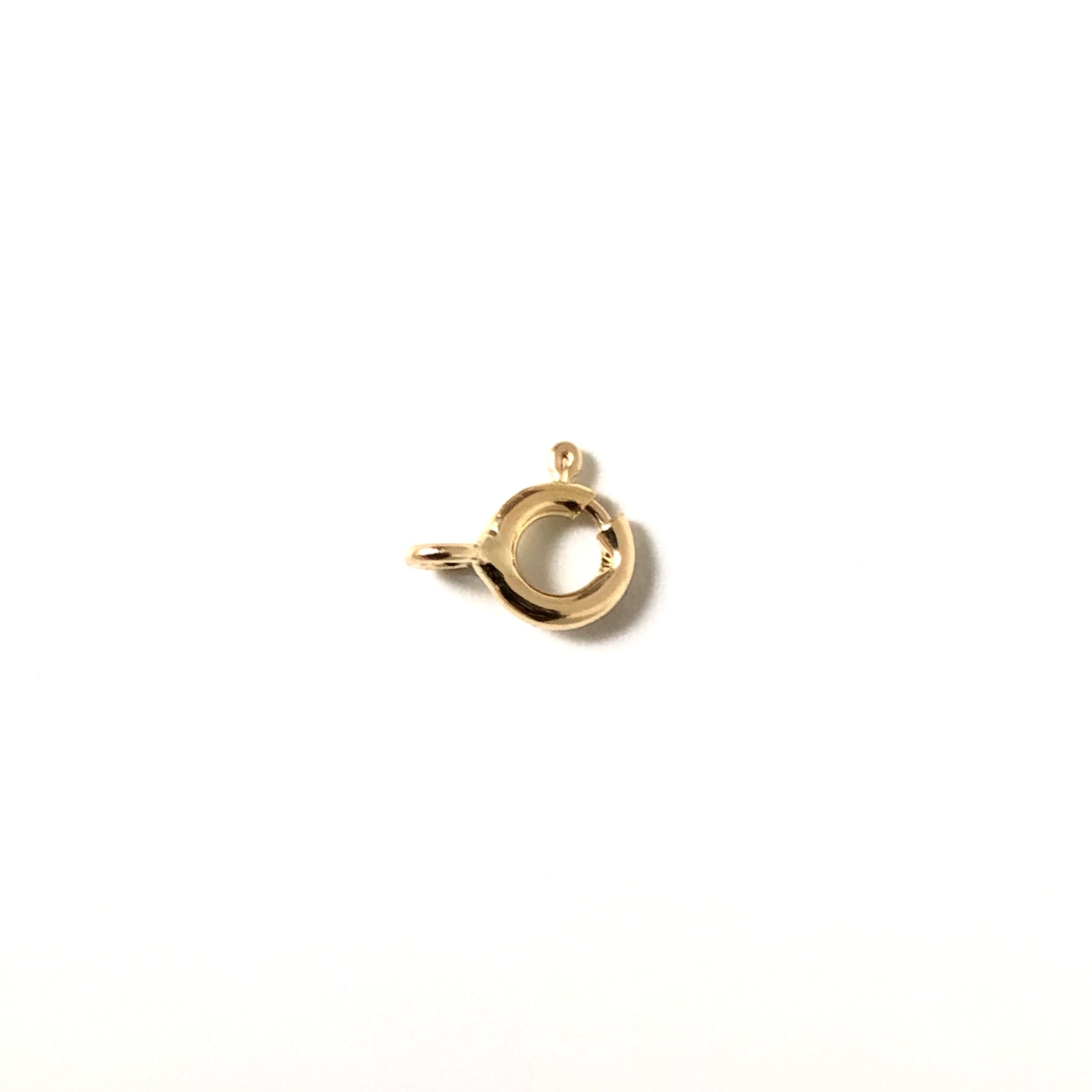 Anneau ressort 5mm.  or jaune 750