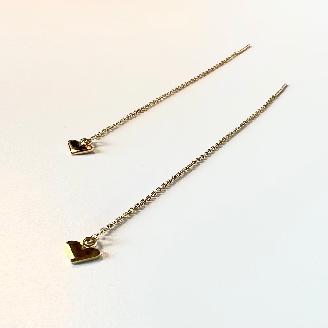 Boucles d'oreilles coeur en or 750