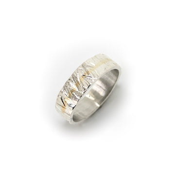 Bague rocheuse bicolore