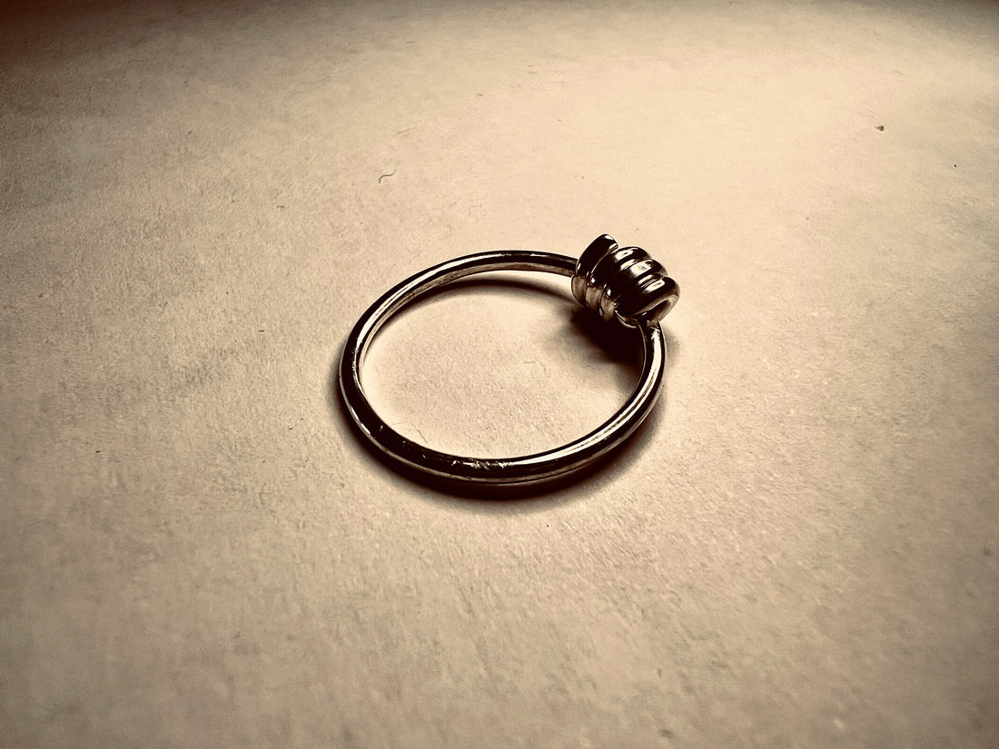 Bague jonc cannetille mobile
