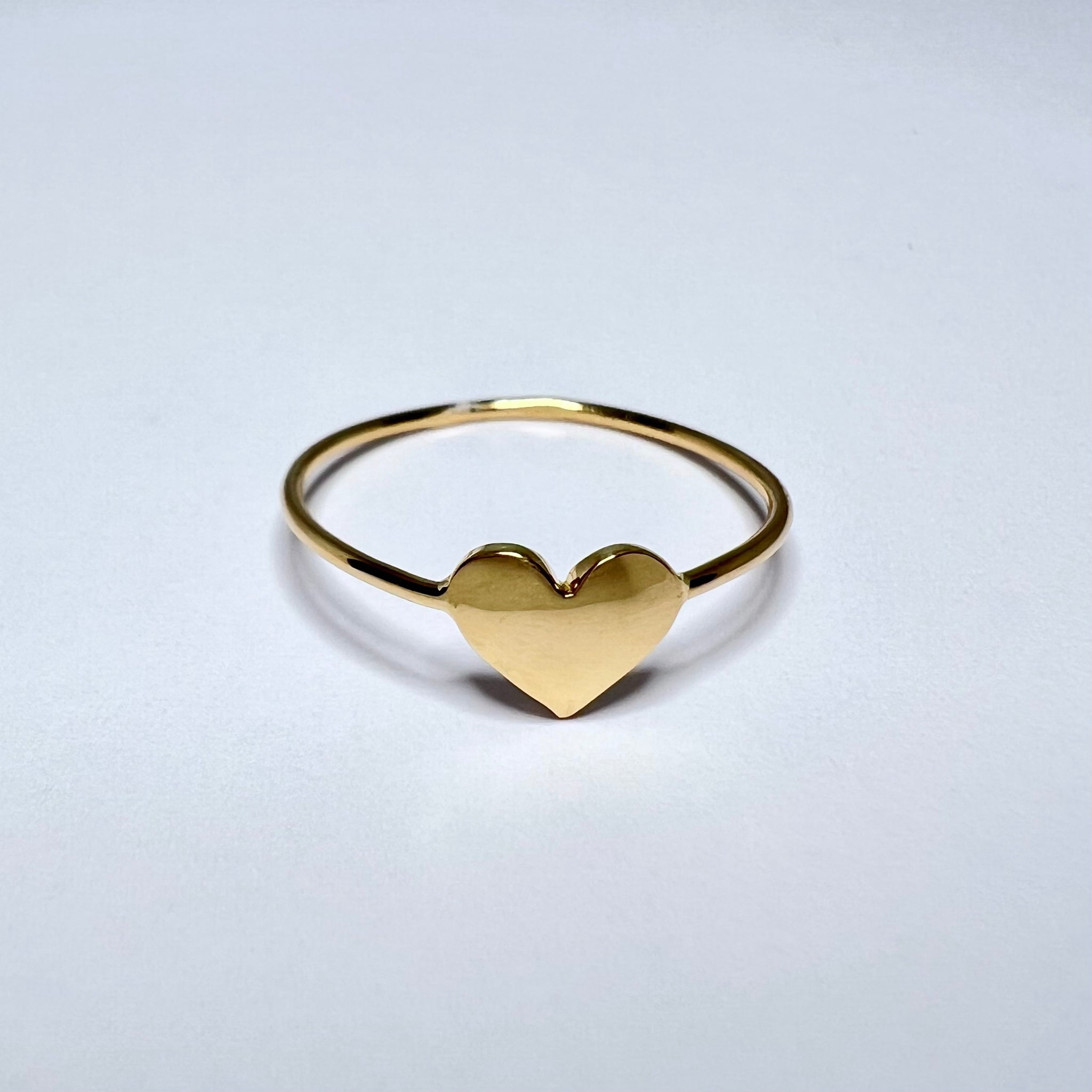 Bague coeur or jaune