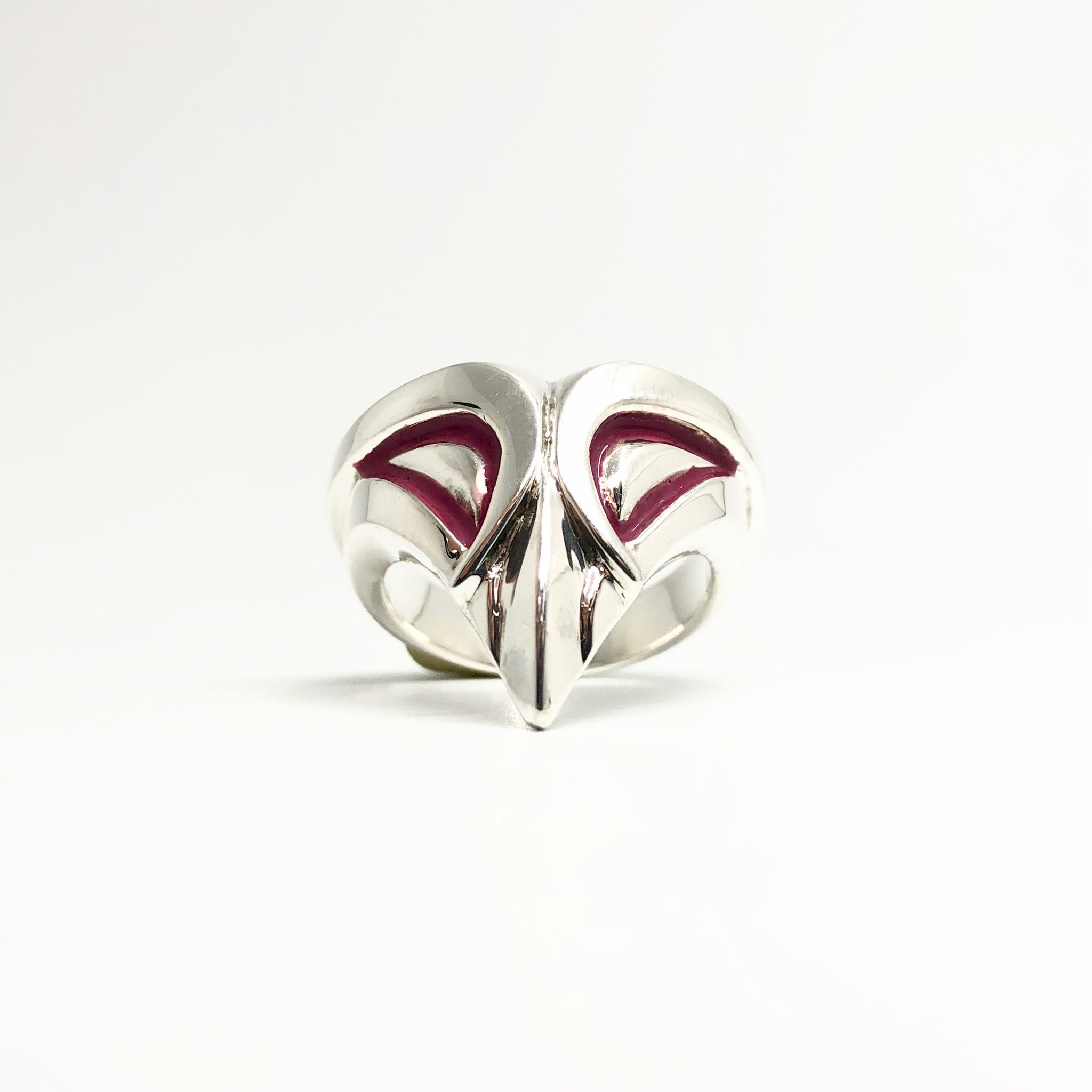 Bague masque argent (rose)