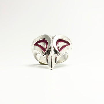 Bague masque argent (rose)
