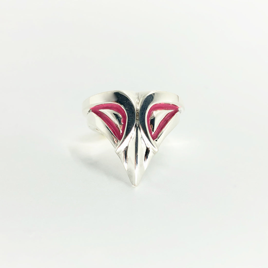 Bague masque argent (rose)
