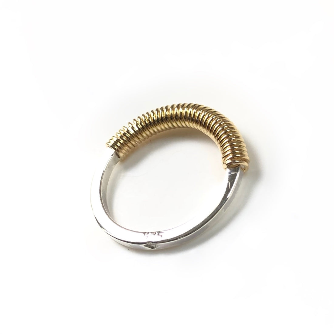 Bague cannetille bicolore
