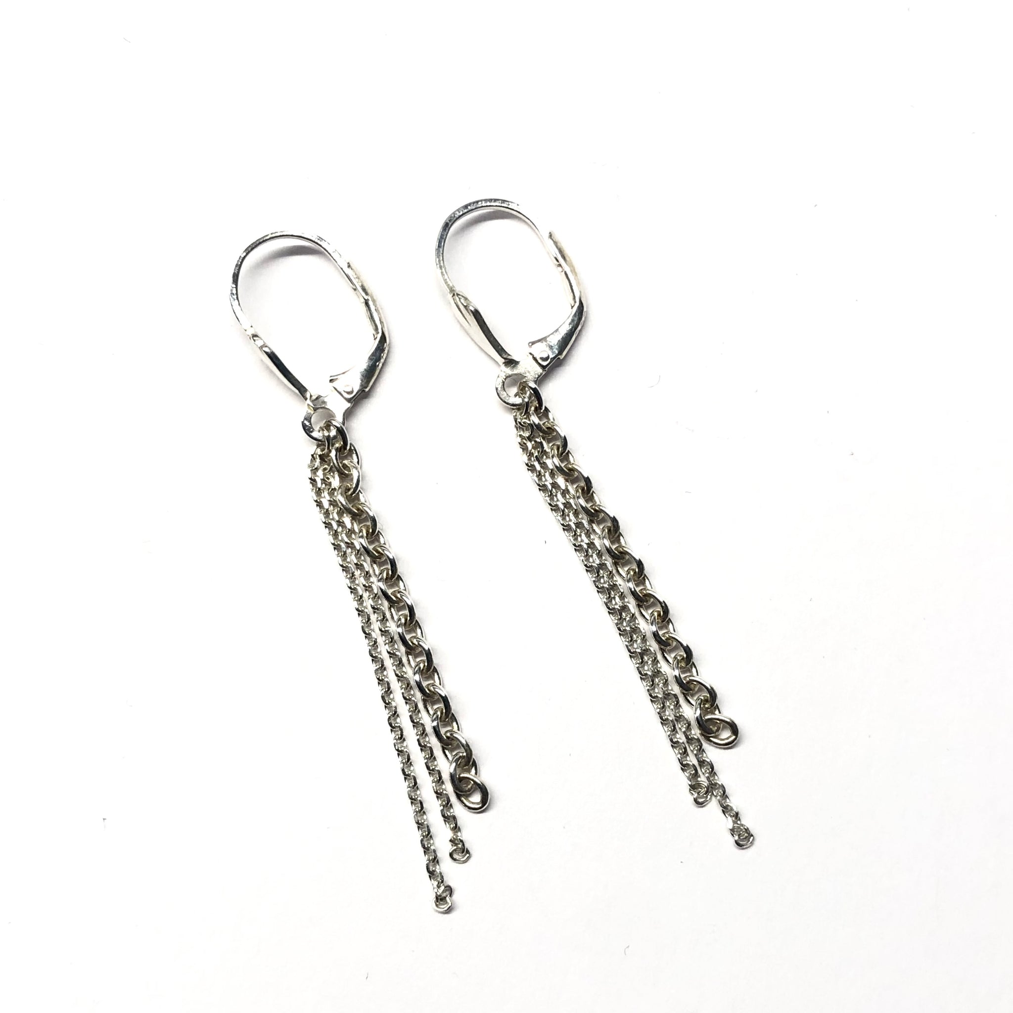 Boucles d'oreilles chaines pendantes