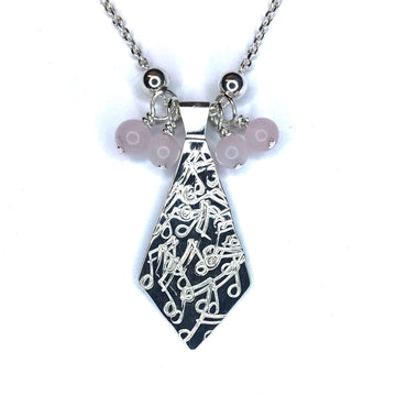 Collier "cravate en musique"