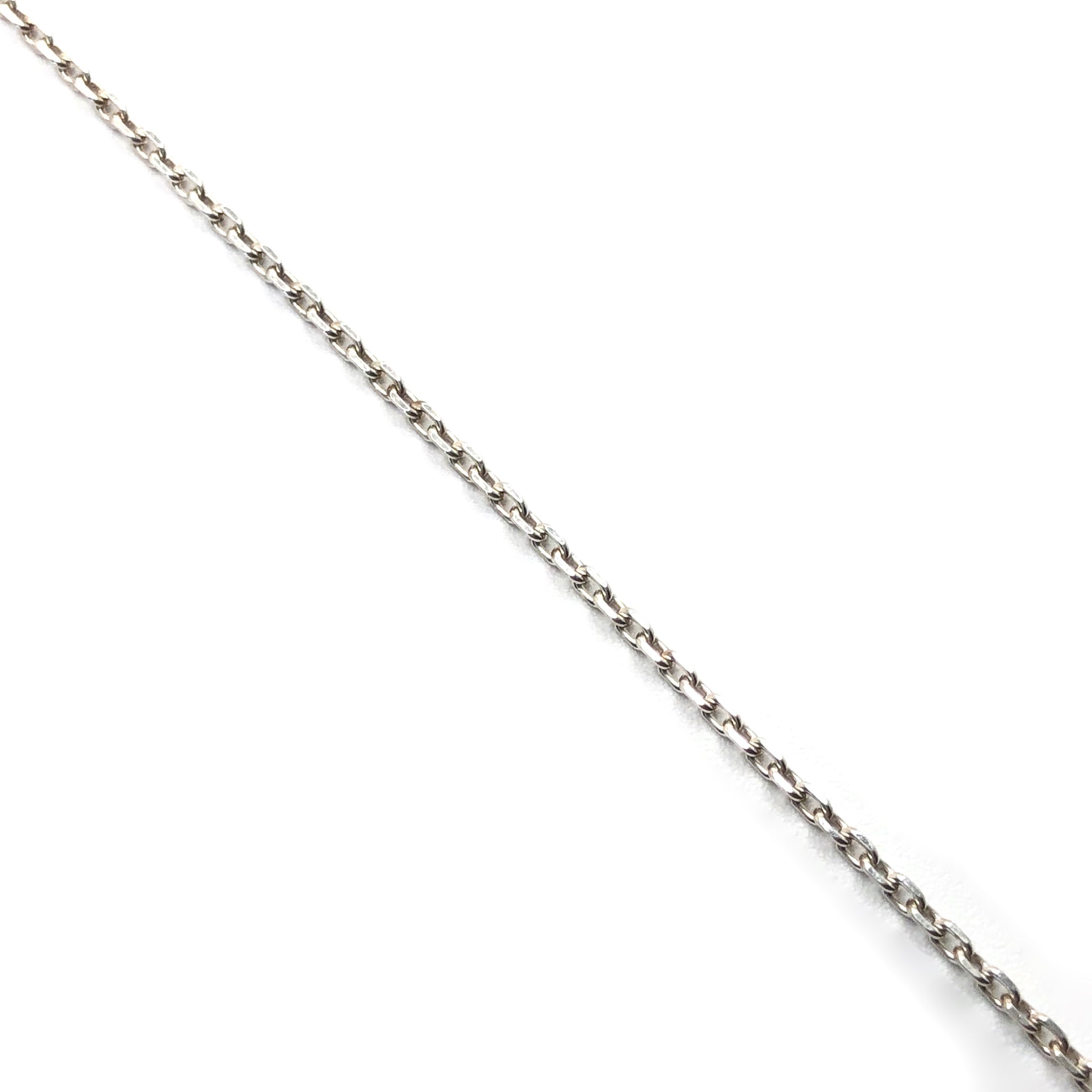 Chaine argent forçat limée 45cm.