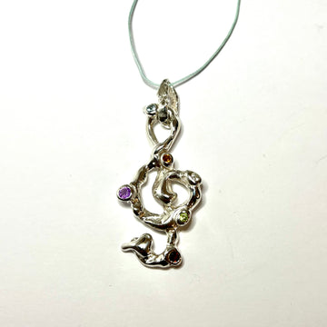 Pendentif clé de sol