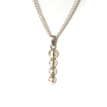 Pendentif coque bicolore