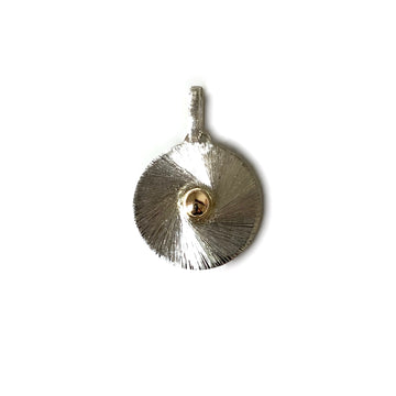 Pendentif T-toon argent et or