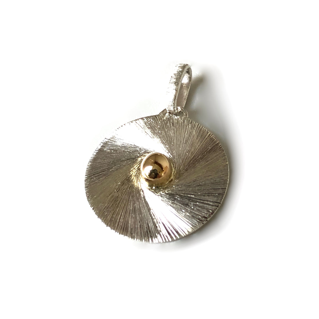 Pendentif T-toon argent et or