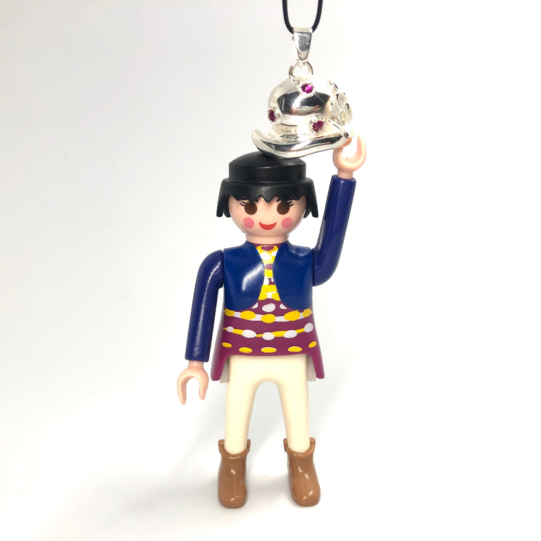 Pendentif chapeau fleuri