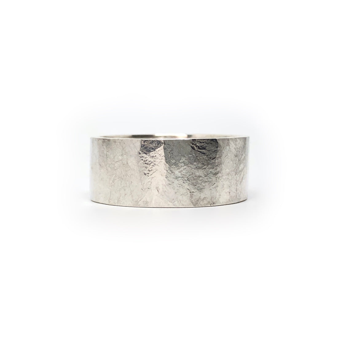 Bague large martelée