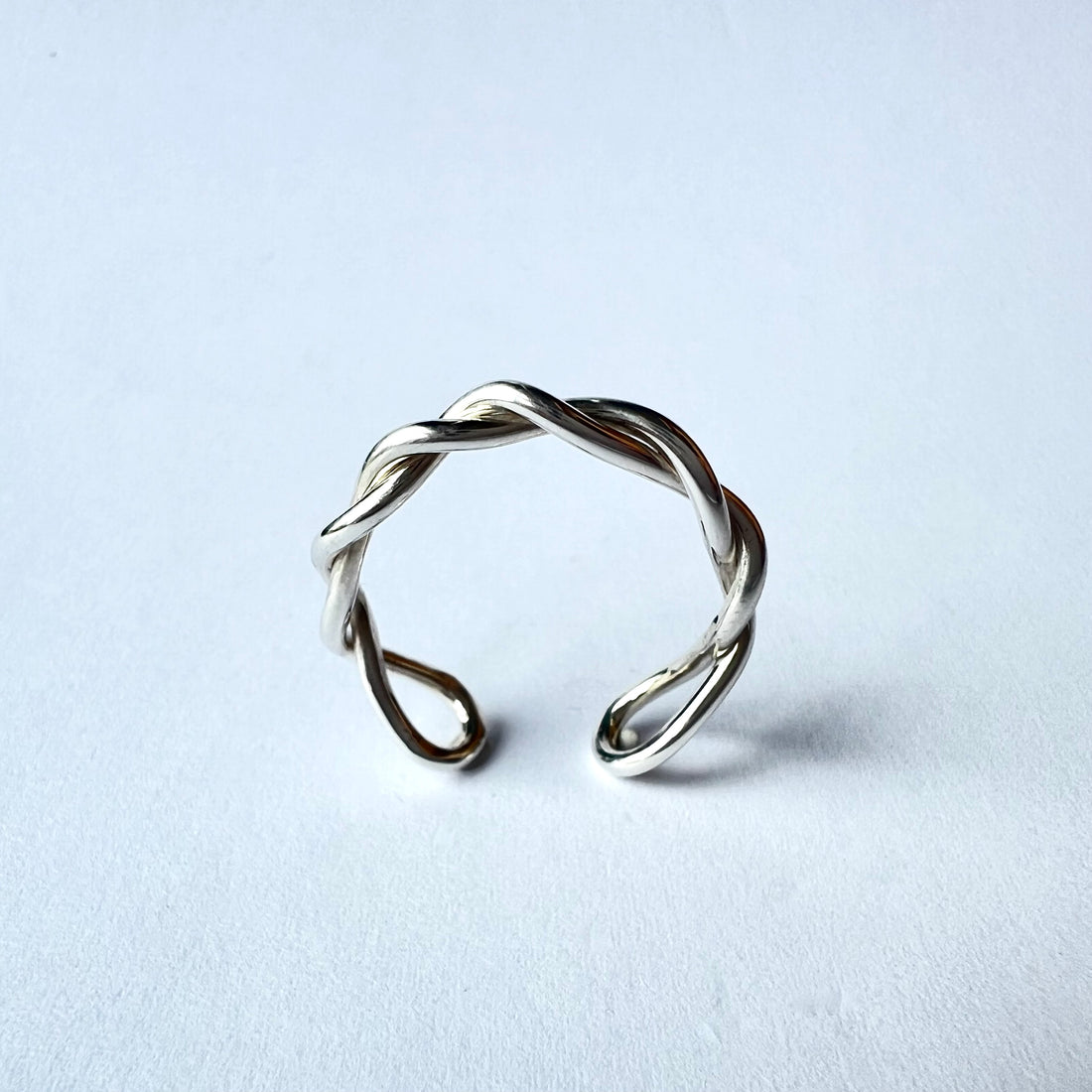 Bague ouverte fil torsadé