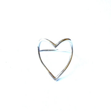 Bague coeur minimaliste