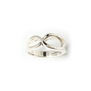 Bague rubans croisés