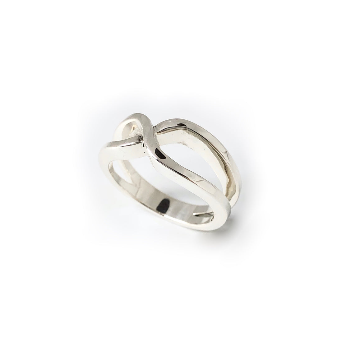 Bague rubans croisés