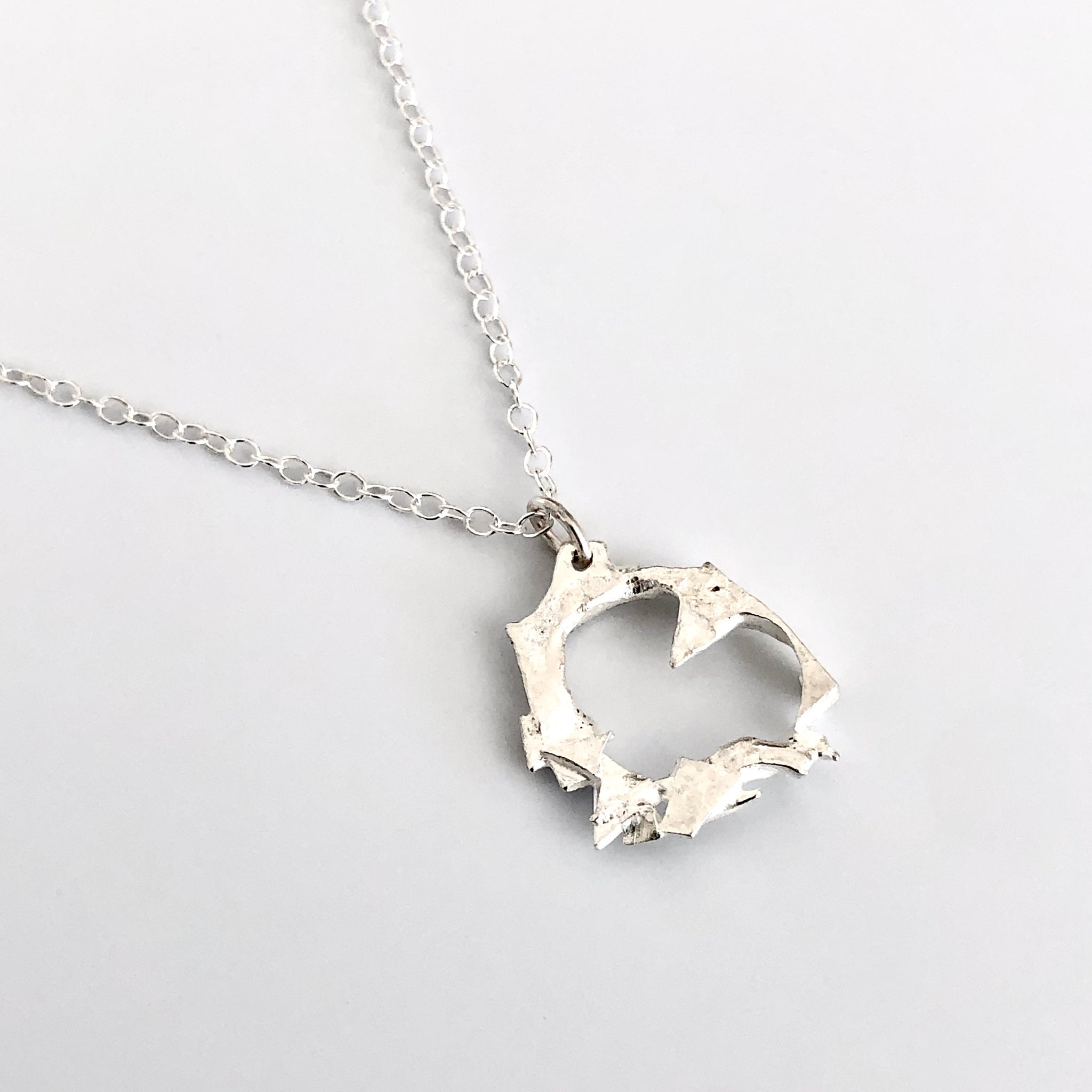 Collier pendentif coeur zéro déchet